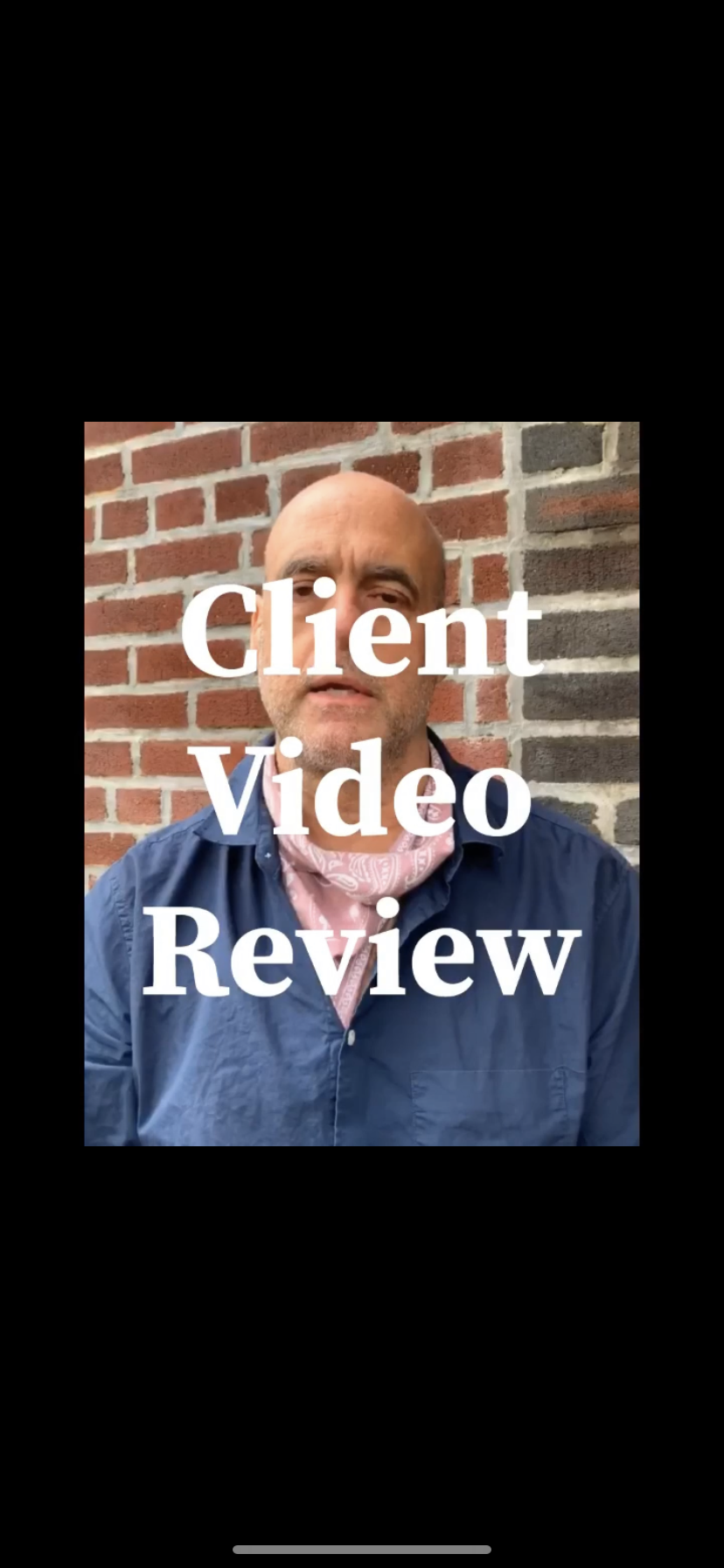 Video Review from Car Accident Client